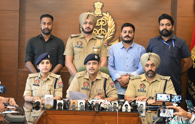 Mohali police busting target killing module, 90 rounds of 9 mm including 02 accused arrested
